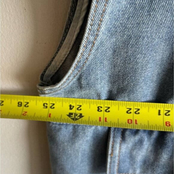 Unbranded Men Sleeveless Denim With Collar Safari Jeans Vest Blue Size XXL - Picture 3 of 8